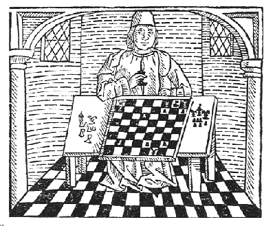 woodcut from Caxton's Game of Chess
